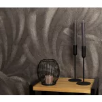 Elysium hidegbarna a. arany fényes toll mintás (lángálló, mosható) vlies-vinyl tapéta