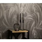 Elysium hidegbarna a. arany fényes toll mintás (lángálló, mosható) vlies-vinyl tapéta