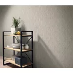 Secret Garden: Natúros-bézs geometria mintás (lángálló, mosható) vlies-vinyl tapéta