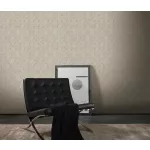 Secret Garden: Natúros-bézs geometria mintás (lángálló, mosható) vlies-vinyl tapéta