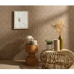 Secret Garden: Barna geometria mintás (lángálló, mosható) vlies-vinyl tapéta