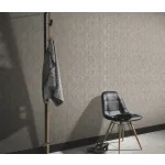 Secret Garden: Szürke geometria mintás (lángálló, mosható) vlies-vinyl tapéta