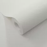 Secret Garden: Egyszínű fehér lenes hatású textúrájú (lángálló, mosható) vlies-vinyl tapéta