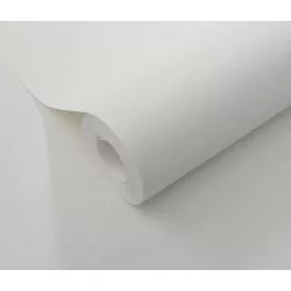   Törtfehér strukturált egyszínű (lángálló, mosható) vlies-vinyl tapéta
