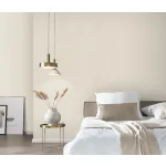 Secret Garden: Egyszínű natúr lenes hatású textúrájú (lángálló, mosható) vlies-vinyl tapéta