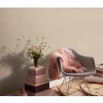 Púder rózsaszínes strukturált egyszínű (lángálló, mosható) vlies-vinyl tapéta