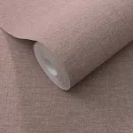 Secret Garden: Egyszínű lilás-mályvás lenes hatású textúrájú (lángálló, mosható) vlies-vinyl tapéta