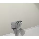 Krémes-szürkés strukturált egyszínű (lángálló, mosható) vlies-vinyl tapéta