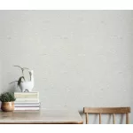 Secret Garden: Egyszínű fehér-natúros lenes hatású textúrájú (lángálló, mosható) vlies-vinyl tapéta