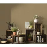 Natúros barna strukturált egyszínű (lángálló, mosható) vlies-vinyl tapéta