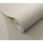 Taupe barna strukturált egyszínű (lángálló, mosható) vlies-vinyl tapéta