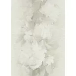 Krém alapon virágos strukturált vlies-vinyl tapéta