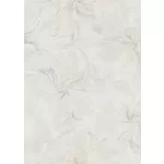 Bézs-fehér-szürke virág mintás csillámos elegáns strukturált vlies-vinyl tapéta