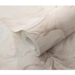 Halvány mályvás rózsaszín virág mintás csillámos elegáns strukturált vlies-vinyl tapéta