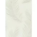 Törtfehér alapon fehér tollas csillámos elegáns strukturált vlies-vinyl tapéta