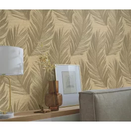  Arany tollas csillogó elegáns strukturált vlies-vinyl tapéta