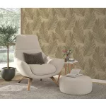 Arany tollas csillogó elegáns strukturált vlies-vinyl tapéta