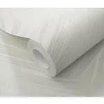 Fehér alapon szürke tollas csillámos elegáns strukturált vlies-vinyl tapéta