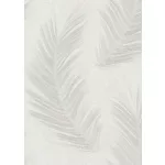 Fehér alapon szürke tollas csillámos elegáns strukturált vlies-vinyl tapéta