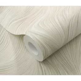   Krém-púder-homok csillogó hullám mintás (lángálló, mosható) vlies-vinyl tapéta