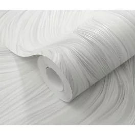   Szürke-fehér csillogó hullám mintás (lángálló, mosható) vlies-vinyl tapéta