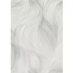 Szürke-fehér csillogó hullám mintás (lángálló, mosható) vlies-vinyl tapéta