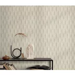 Homok-bézs matt hullám mintás (lángálló, mosható) vlies-vinyl tapéta