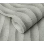 Szürke-fehér matt hullám mintás (lángálló, mosható) vlies-vinyl tapéta