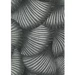 Fekete-ezüst designer mintás (lángálló, mosható) vlies-vinyl tapéta