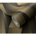 Arany-fekete 3D mintás (lángálló, mosható) vlies-vinyl tapéta