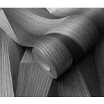 Ezüst-fekete 3D mintás (lángálló, mosható) vlies-vinyl tapéta