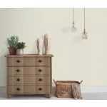 Krém alapon ezüst csillámos elegáns egyszínű strukturált vlies-vinyl tapéta