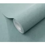 Pasztel petrol kék alapon ezüst csillámos elegáns egyszínű strukturált vlies-vinyl tapéta
