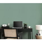 Sötétebb petrol zöld alapon ezüst csillámos elegáns egyszínű strukturált vlies-vinyl tapéta