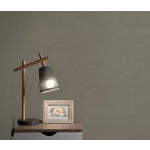 Sötétebb szürke (barnás szürke) alapon ezüst csillámos egyszínű strukturált vlies-vinyl tapéta