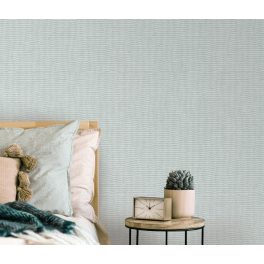   Halványkék alapon ezüst csillámos elegáns egyszínű strukturált vlies-vinyl tapéta