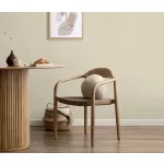 Natúros bézs matt egyszínű szövött textil hatású (lángálló, mosható) vlies-vinyl tapéta