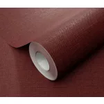 Bordó matt egyszínű szövött textil hatású (lángálló, mosható) vlies-vinyl tapéta