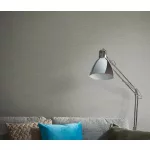 Szürke matt egyszínű szövött textil hatású (lángálló, mosható) vlies-vinyl tapéta