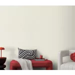 Krém matt egyszínű szövött textil hatású (lángálló, mosható) vlies-vinyl tapéta