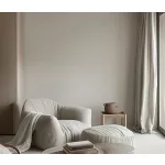 Forest Dreams: Halvány bézs melíros lenes texturált hatású egyszínű (lángálló, mosható) vlies-vinyl tapéta