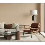 Forest Dreams: Rézbarna egy csipet h.zölddel melíros lenes texturált hatású egyszínű (lángálló, mosható) vlies-vinyl tapéta