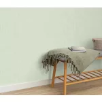 Forest Dreams: Halvány zöld melíros lenes texturált hatású egyszínű (lángálló, mosható) vlies-vinyl tapéta