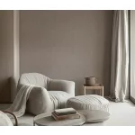 Forest Dreams: Barna egy csipet kékkel melíros lenes texturált hatású egyszínű (lángálló, mosható) vlies-vinyl tapéta