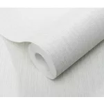 Forest Dreams: Törtfehéres-halványszürke melíros lenes texturált hatású egyszínű (lángálló, mosható) vlies-vinyl tapéta