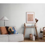 Forest Dreams: Törtfehéres-halványszürke melíros lenes texturált hatású egyszínű (lángálló, mosható) vlies-vinyl tapéta