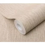 Forest Dreams: Natúr barna melíros lenes texturált hatású egyszínű (lángálló, mosható) vlies-vinyl tapéta