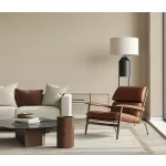 Forest Dreams: Natúr barna melíros lenes texturált hatású egyszínű (lángálló, mosható) vlies-vinyl tapéta