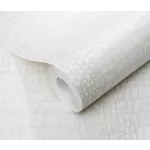 Forest Dreams: Fehér enyhén csillogó krokodilbőr mintás texturált hatású (lángálló, mosható) vlies-vinyl tapéta