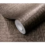 Forest Dreams: Bronz enyhén csillogó krokodilbőr mintás texturált hatású (lángálló, mosható) vlies-vinyl tapéta